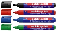 Edding 30 brilliant paper marker - med rund spids